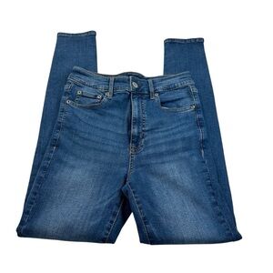 Aeropostale Super High Rise Jegging Women's Dark Blue Skinny Jeans